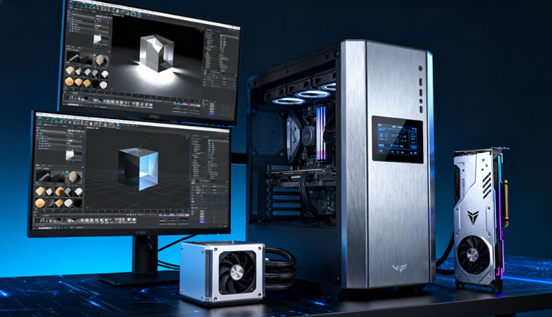 一台高性能图形工作站如何共享给10人进行设计办公